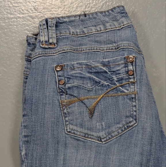H & G size 11 juniors denim flare jeans - Picture 6 of 16